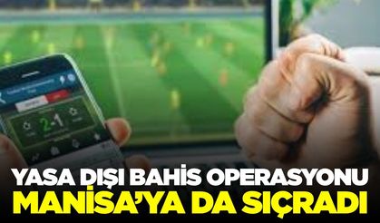 Yasa dışı bahis operasyonu: Manisa'da 2 şüpheli yakalandı