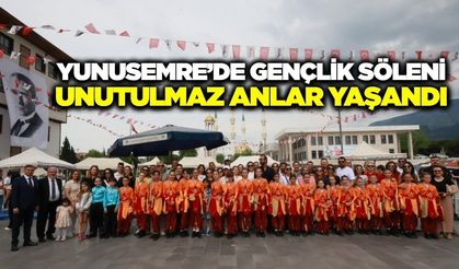 Yunusemre'de 19 Mayıs coşkusu meydanı doldurdu!