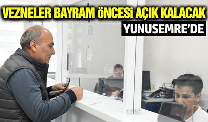 Yunusemre’de vergi ödemeleri için vezneler hafta sonu da açık