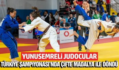 Yunusemre Belediyesporlu judocular Türkiye Şampiyonası’nda madalyaları topladı