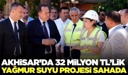 Akhisar’da 32 milyon TL’lik yağmur suyu altyapı yatırımı başladı