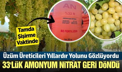 Bağcılar uzun zamandır bu haberi bekliyordu! '%33’lük Amonyum Nitrat' geri döndü