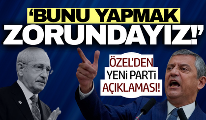 Özgür Özel'den 'yeni parti' açıklaması!