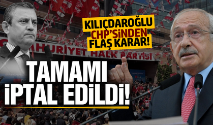 CHP'den ihraçların tamamı iptal edildi