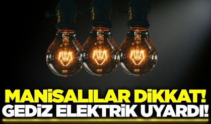 GDZ duyurdu: Manisa'da saatlerce sürecek kesinti