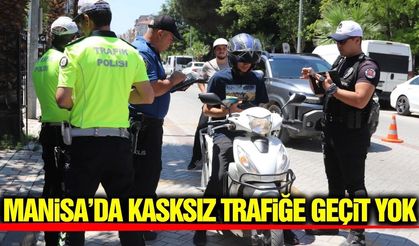 Manisa'da kask denetimleri sıkılaştırıldı
