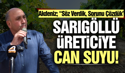 Sarıgöl'ün o mahallesinde tarımsal sulama sorunu çözüme kavuştu!