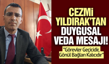 Cezmi Yıldırak'tan Sarıgöllülere veda mesajı!