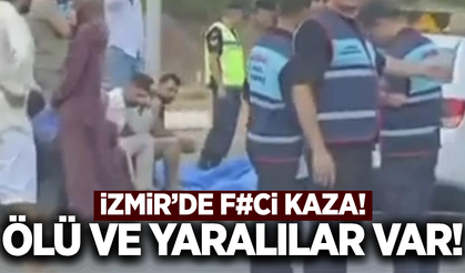 İzmir'de iki otomobil çarpıştı: Ölü ve yaralılar var!