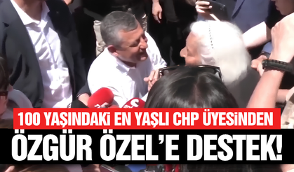 Özgür Özel, 100 yaşındaki asırlık çınar Müzeyyen Kılıç ile buluştu