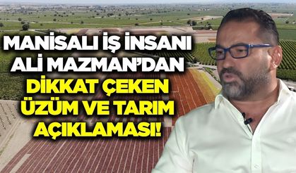 Ali Mazman'dan dikkat çeken çıkış: 'Ürün çeşitliliğini artırmamız lazım'