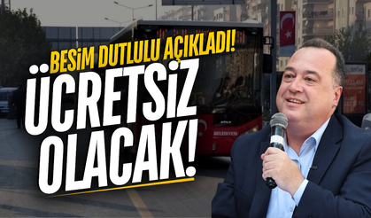 Besim Dutlulu duyurdu: Ulaşım ücretsiz olacak!