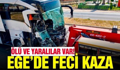 Yolcu otobüsü kamyonete çarptı: Ölü ve yaralılar var!