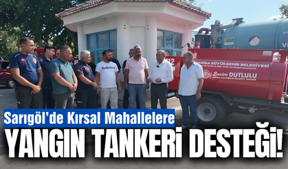 Sarıgöl'de üç mahalleye daha tanker desteği