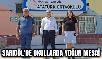 Sarıgöl’de Yeni Eğitim Yılı Öncesi Okullarda Hazırlık Mesaisi