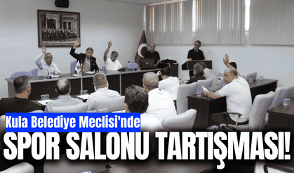 Kula Belediye Meclisi'nde spor salonu gerginliği!