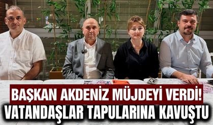 Sarıgöl'de yılların sorunu çözüldü! Vatandaşlar tapularına kavuştu