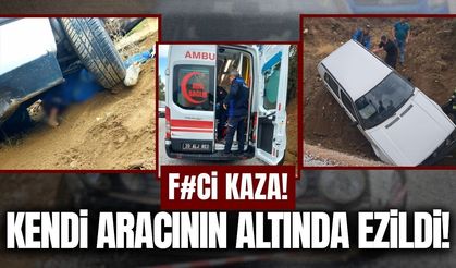 Çeşmeden su almak için indi, otomobilin altında kaldı!