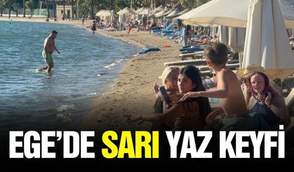 Ege'de turistler sahillere akın etti!