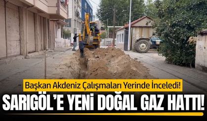 Sarıgöl'de doğal gaz çalışmaları sürüyor!