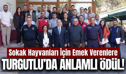 Turgutlu’da sokak hayvanları için emek verenler unutulmadı