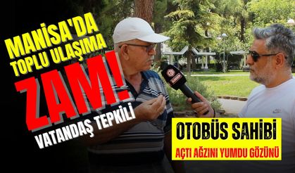 Manisa'da toplu ulaşım zammına tepki