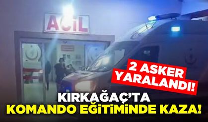 Kırkağaç'ta Gece Atış Eğitimi Sırasında Kaza!2 Asker Yaralandı