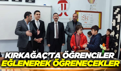 Kırkağaç'ta matematik atölyesi açıldı