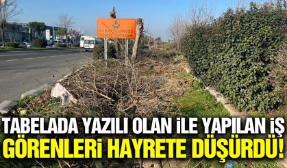 Karayolu tabelasıyla çelişen durum: Vatandaşlar yürümekte zorlanıyor