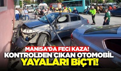 Manisa'da Feci Kaza: Kontrolden Çıkan Araç Yayaları Biçti, Ağır Yaralılar Var