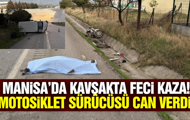 Manisa’da otomobil ile motosiklet çarpıştı: 1 ölü