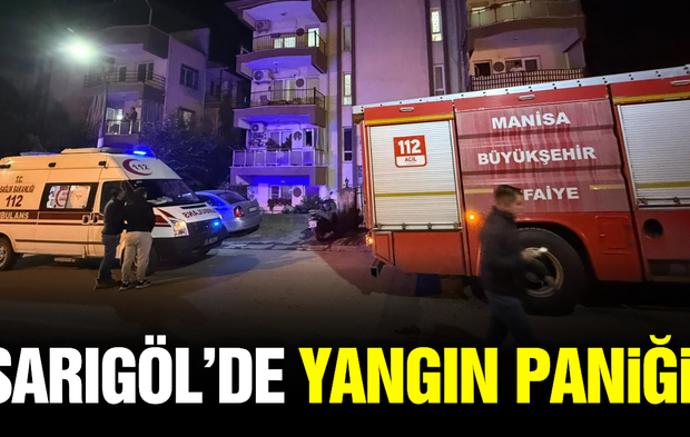 Sarıgöl’de Apartman Dairesinde Çıkan Yangın Korkuttu