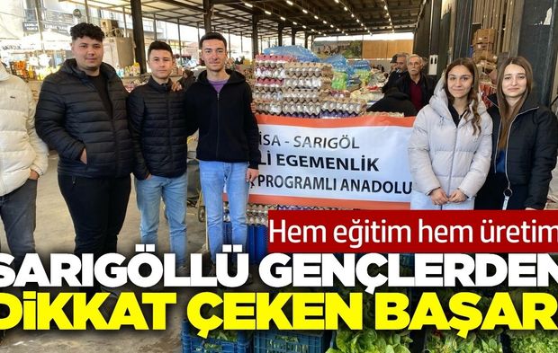 Sarıgöllü öğrencilerden üretimde büyük başarı