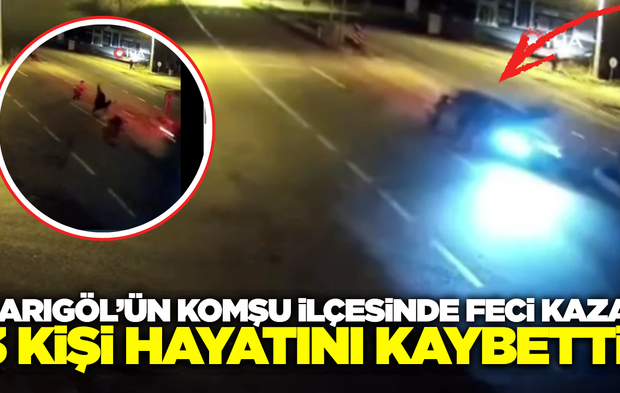 Sarıgöl'ün komşu ilçesinde korkunç kaza! Otomobilin çarptığı 3 kişi öldü
