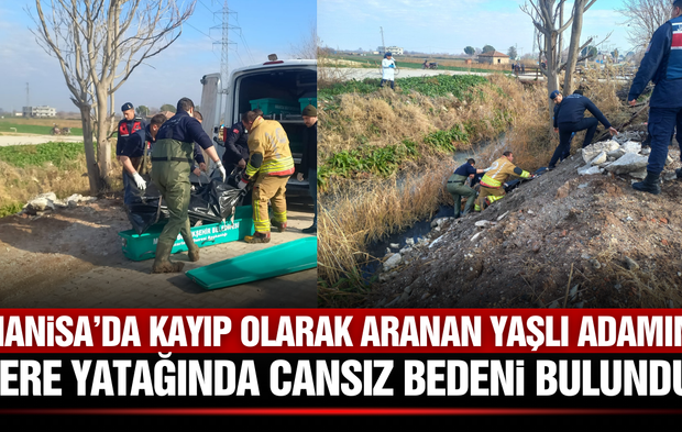 Manisa'da Dere Yatağında Erkek Cesedi Bulundu