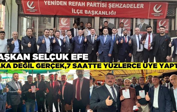 Yeniden Refah'tan üst düzey katılımla Manisa çıkarması