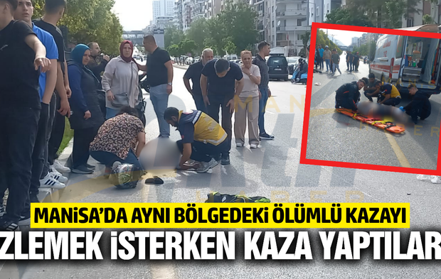 Manisa’da motosiklet kazası: Yaralılar hastaneye kaldırıldı