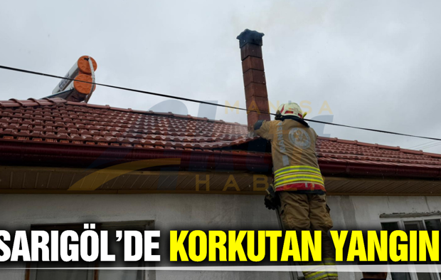 Sarıgöl'de baca yangını paniğe neden oldu!