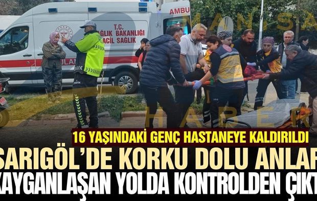 Sarıgöl'de elektrikli motosiklet kazası: 1 Yaralı