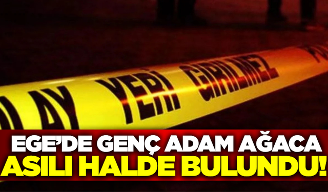 Aydın'da korkunç olay: Genç adam asılı halde bulundu