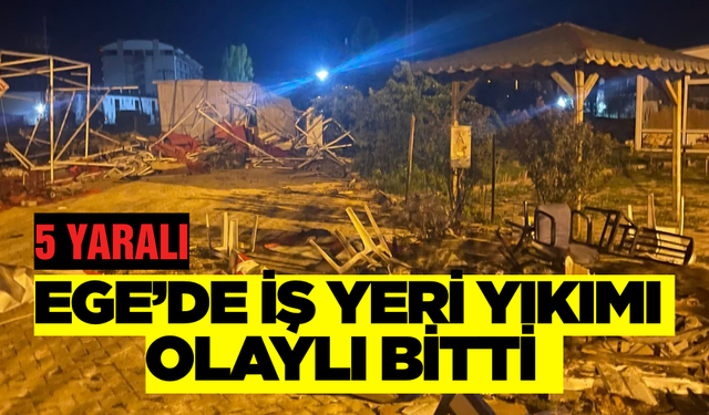 Yıkım Kararı Çıkan İş Yerinde Zabıta Görevlileri ve Çalışanlar Arasında Arbede Çıktı 5 Yaralı