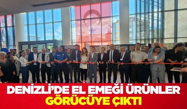 Denizli'de el emeği ürünler görücüye çıktı