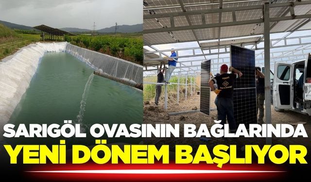 Sarıgöl ovasının bağlarında güneş panelleri yaygınlaşıyor