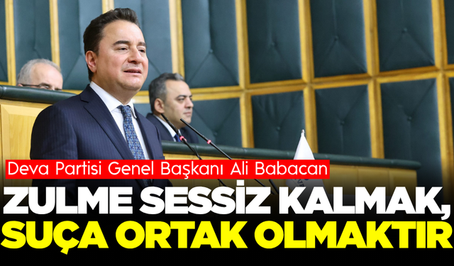 Ali Babacan'dan İsrail'e tepki