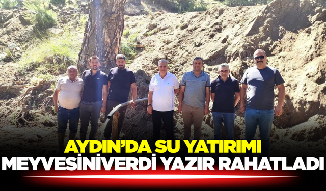 Aydın’da 5 Yeni Kaynaktan Olumlu Sonuç