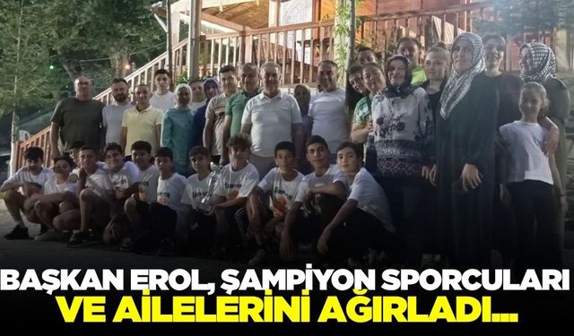 Egeli Başkan Erol, Şampiyon sporcuları ağırladı