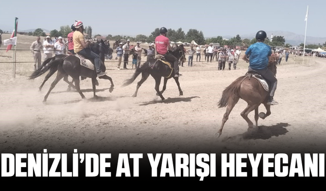 Denizli'deki at yarışları nefes kesti!