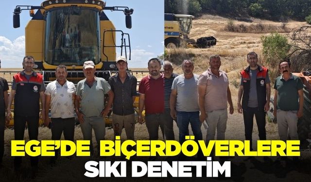 Ege'de biçerdöverlere  denetim