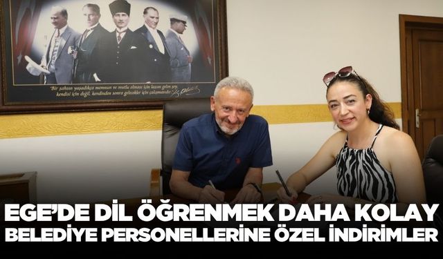 Ege'de belediye personellerine indirimli dil eğitimi