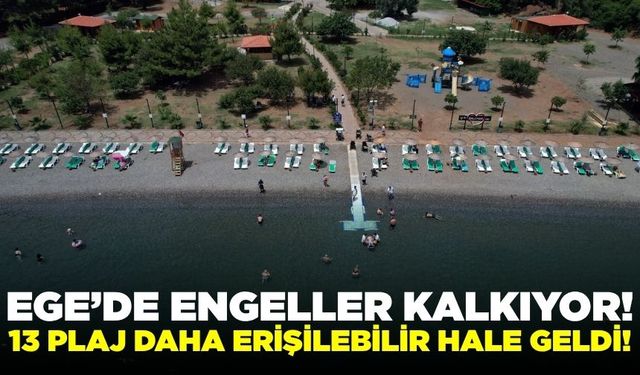 Ege'de engelli vatandaşlar unutulmadı
